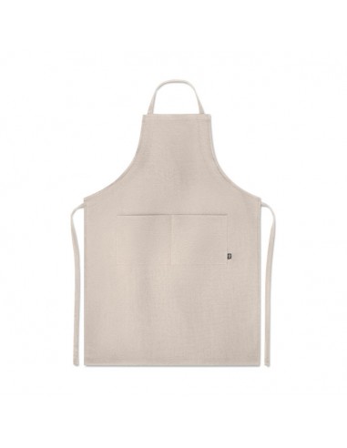 GREMBIULE DA CUCINA CON 2 TASCHE IN 100% CANAPA