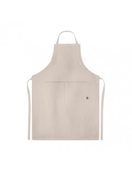GREMBIULE DA CUCINA CON 2 TASCHE IN 100% CANAPA