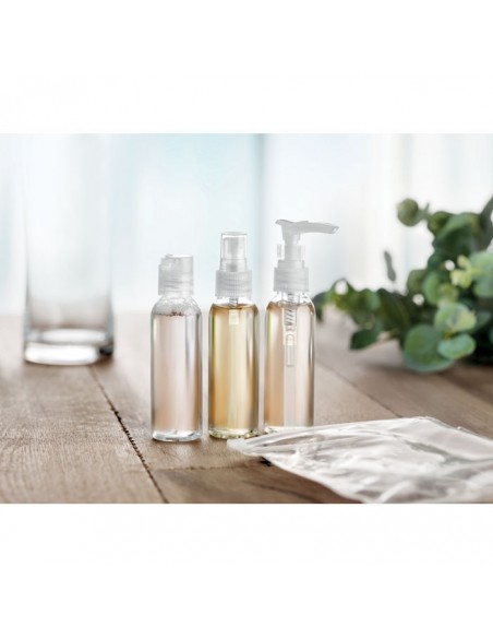 SET LIQUIDI 3 PEZZI DA VIAGGIO