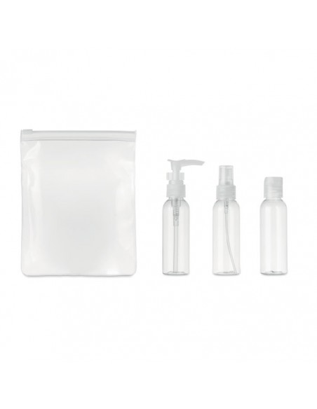 SET LIQUIDI 3 PEZZI DA VIAGGIO