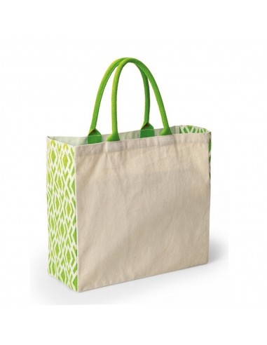 BORSA MARE  IN CANVAS E MANICI IN CORDA