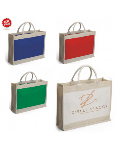 BORSA MARE IN IUTA E CANVAS