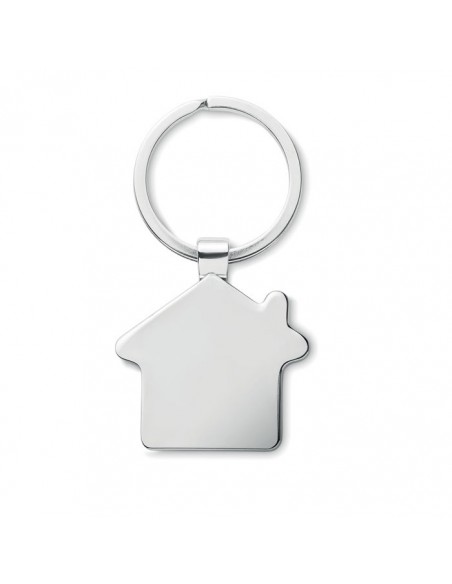 Portachiavi casetta in lega di zinco e bamboo