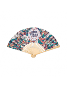 VENTAGLIO IN BAMBOO CON STAMPA FULL COLOR