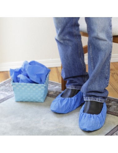 COPRISCARPA MONOUSO IN CPE CON ELASTICO ALLA CAVIGLIA