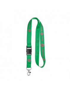 LANYARD IN RASO CON FIBBIA E MOSCHETTONE