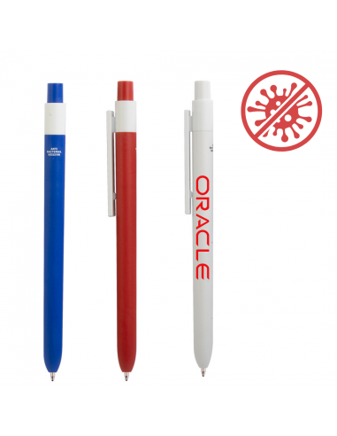 PENNA A SFERA IN ABS CON FUSTO ANTIBATTERICO ISO 22196