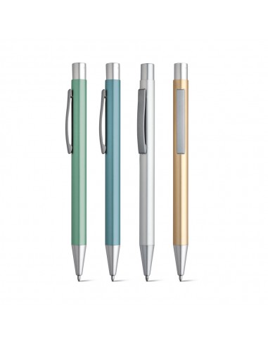 Penna a sfera con clip e rifiniture opache