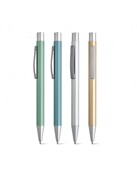Penna a sfera con clip e rifiniture opache