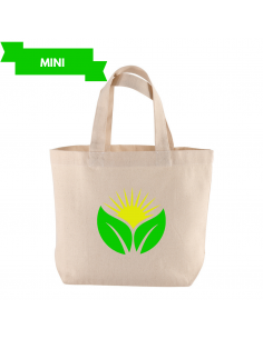 MINI SHOPPER IN COTONE CON SOFFIETTO E MANICI CORTI