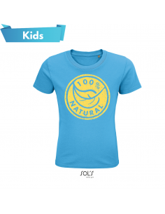 T-SHIRT KIDS 100% IN COTONE NATURALE