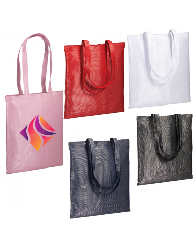 Shopper in policotone brillante con manici lunghi 150 gm2