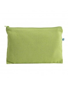 Beauty case in cotone riciclato con zip 150 gr 2