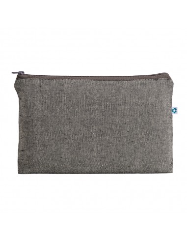 Beauty case in cotone riciclato con zip 150 gr