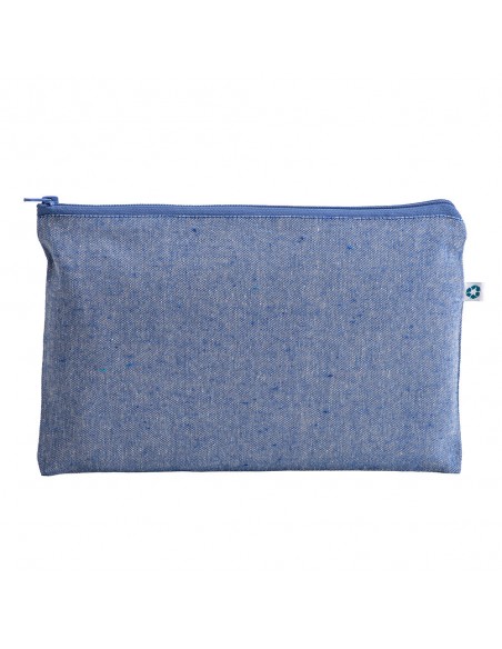 Beauty case in cotone riciclato con zip 150 gr