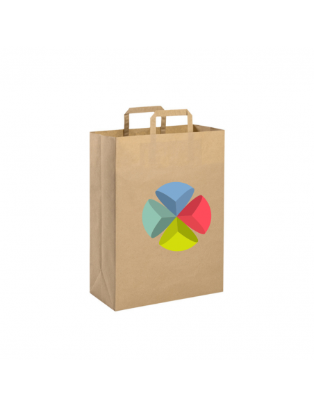 Shopper in carta riciclata cm19x24x7