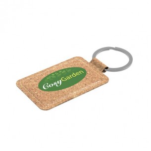 Portachiavi in sughero con stampa a colori