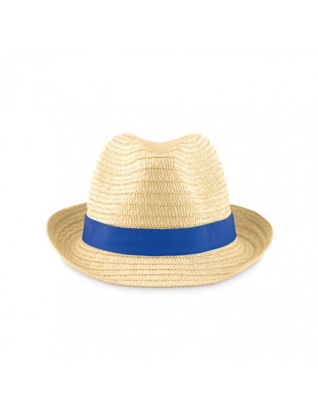 Cappello in paglia con fascia brandizzata