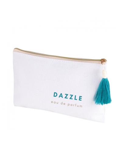 Pochette con chiusura a zip in cotone
