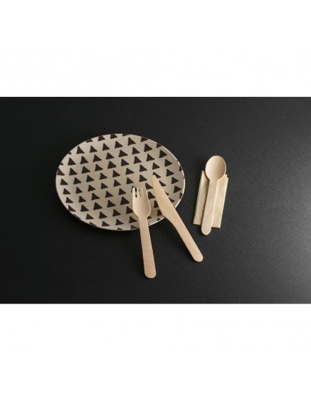 Set di posate monouso in legno