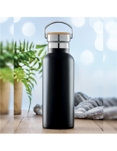 BORRACCIA DOPPIO STRATO CON ISOLAMENTO TERMICO DA 500 ML