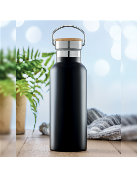 BORRACCIA DOPPIO STRATO CON ISOLAMENTO TERMICO DA 500 ML