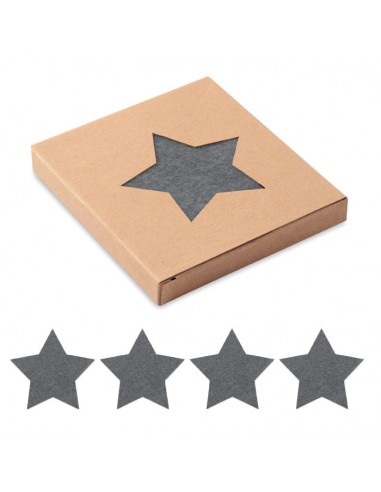 Set di 4 sottobicchieri in feltro