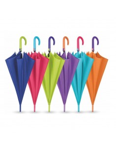 OMBRELLO SCATTO AUTOMATICO MANICO SOFT TOUCH A CONTRASTO