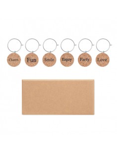 Set di 6 segnaposto in sughero 2