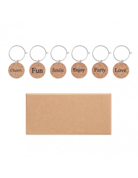 Set di 6 segnaposto in sughero