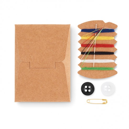 Kit da cucito da viaggio in carta kraft