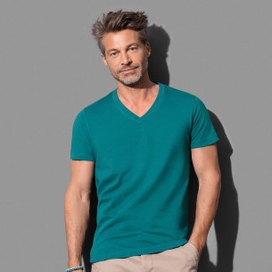 T-SHIRT UOMO SCOLLO A V IN...