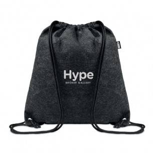 Sacca zaino in feltro R-PET