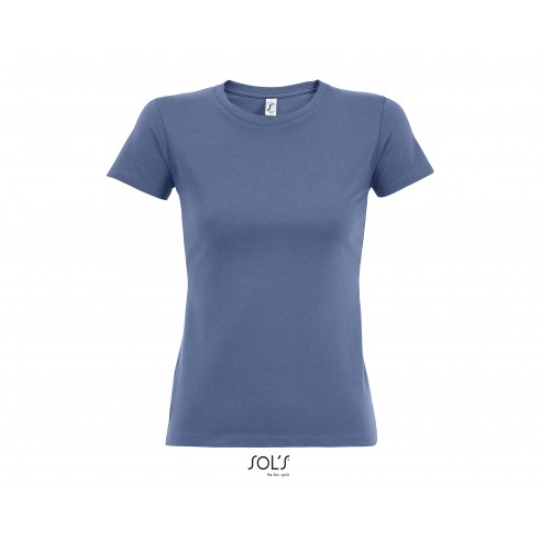 T-SHIRT GIROCOLLO DONNA JERSEY 190 GR