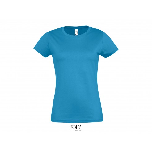 T-SHIRT GIROCOLLO DONNA JERSEY 190 GR
