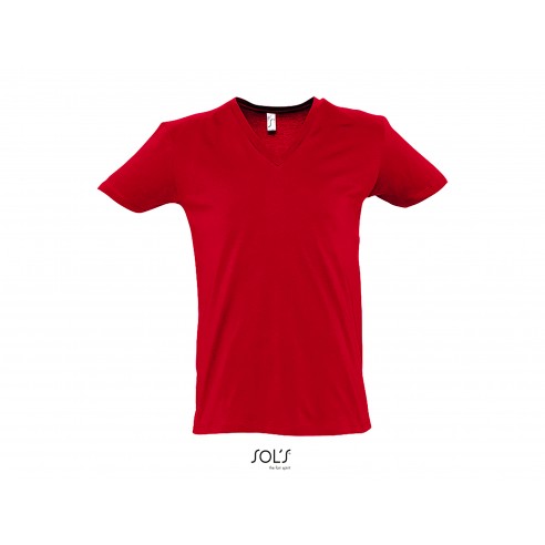 T-shirt uomo scollo a V profondo