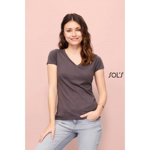 T-shirt donna scollo a V...