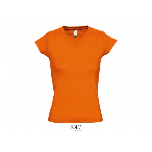 T-shirt donna scollo a V profondo