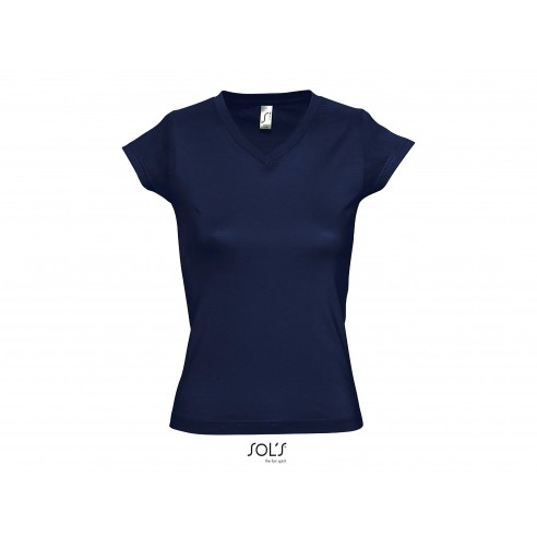 T-shirt donna scollo a V profondo