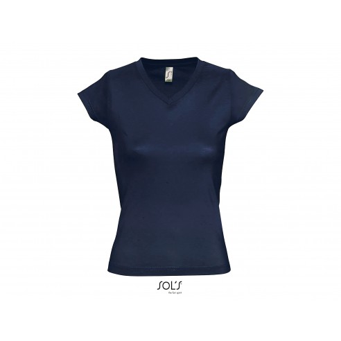 T-shirt donna scollo a V profondo