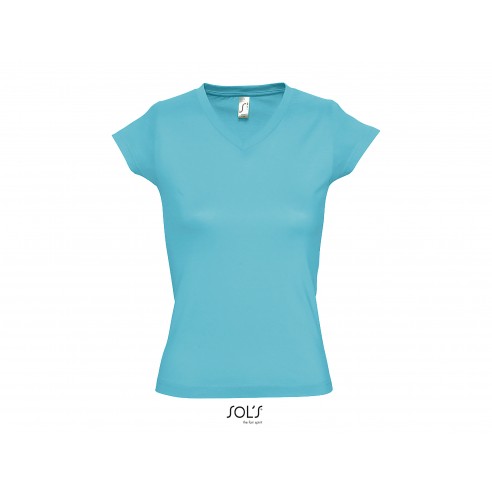 T-shirt donna scollo a V profondo