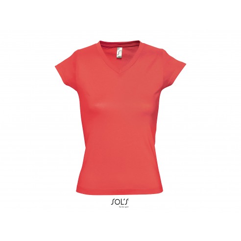 T-shirt donna scollo a V profondo