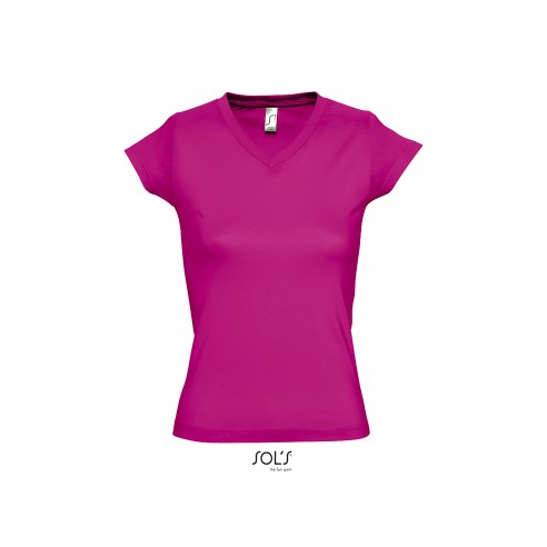 T-shirt donna scollo a V profondo