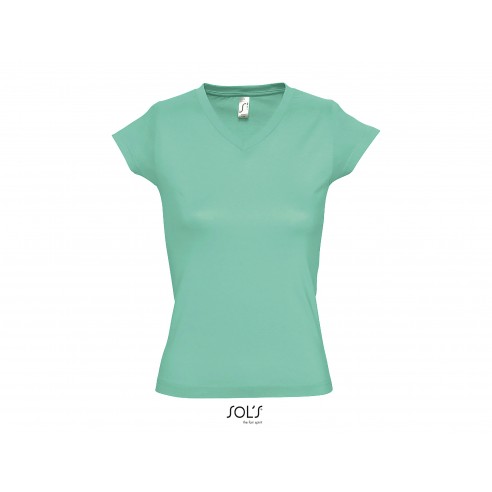 T-shirt donna scollo a V profondo