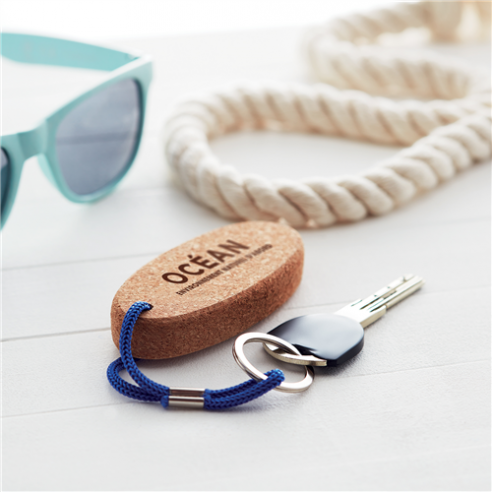 Portachiavi galleggiante in sughero
