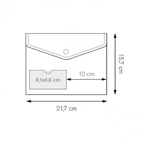 Busta portadocumenti con tasca...