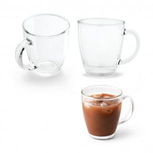 Tazza in vetro con una...
