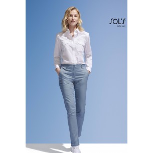 Pantaloni donna satinati e...