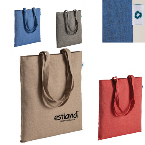 Shopper in cotone riciclato 190 g/m2,...