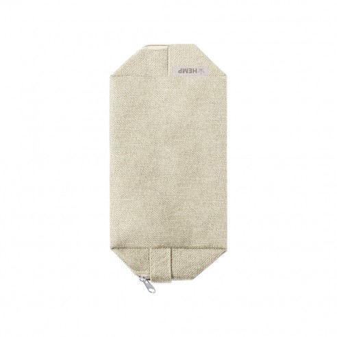 Beauty case in 100% canapa cm20,5x14x8